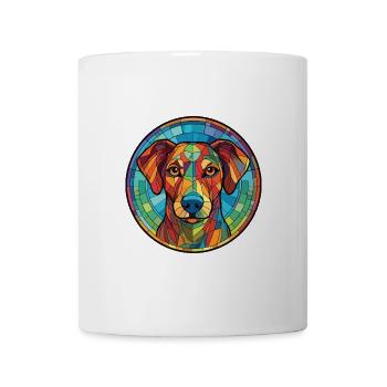 Alano Español Hunderasse Aquarell Illustration - Tasse - Weiß - Vorne