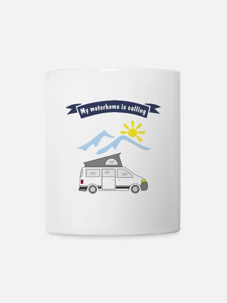 motorhome is calling - Tasse - Weiß