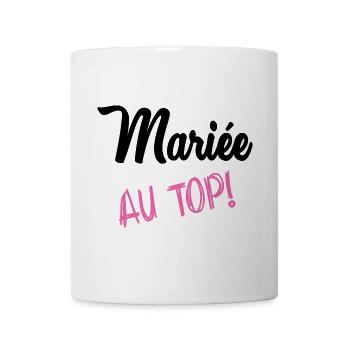 HOCHZEIT. HERZ. PAAR. ICH HABE GERADE GEHEIRATET. Junggesellinnenabschied - Tasse - Weiß - Vorne