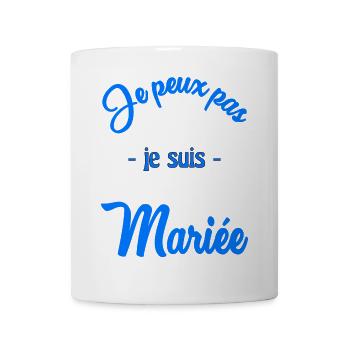 HOCHZEIT. HERZ. PAAR. ICH HABE GERADE GEHEIRATET. Junggesellinnenabschied - Tasse - Weiß - Vorne