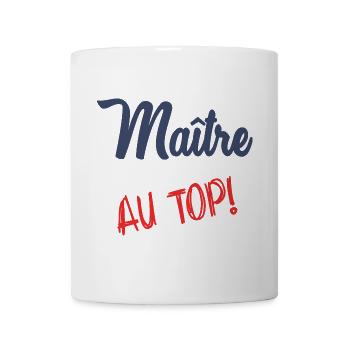 MASTER AT THE TOP - Mug - white - Front