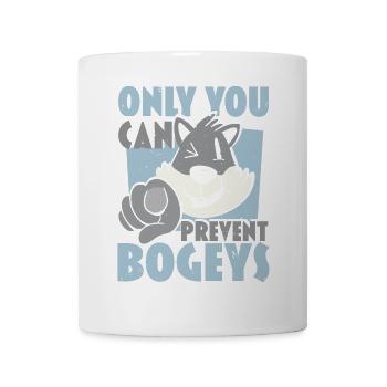 Nur du kannst die Bogeys verhindern Disc Golf Frol - Tasse - Weiß - Vorne