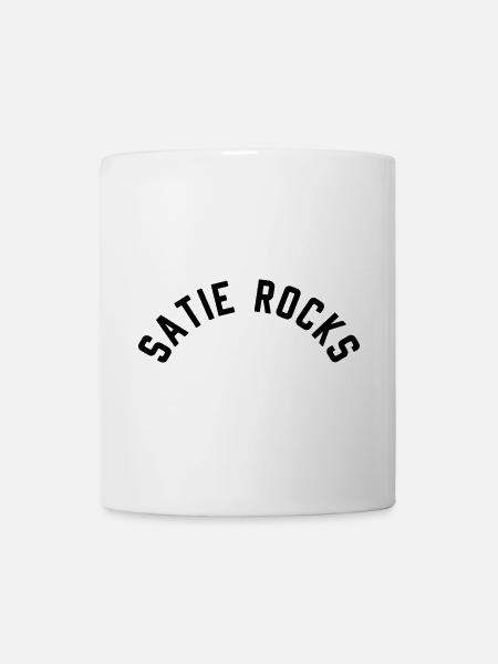 Erik Satie T-Shirt lustiger Spruch - Tasse - Weiß