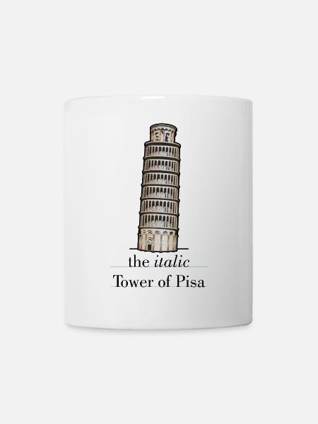 the italic Tower - Tasse - Weiß