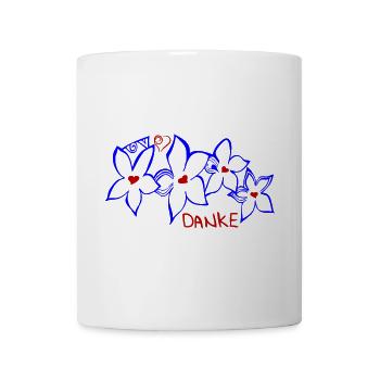 Danke - Tasse - Weiß - Vorne