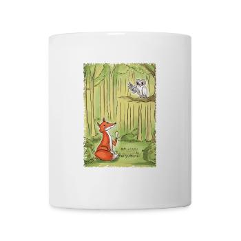Forest Talk: Fox and Owl - Mug - white - Front