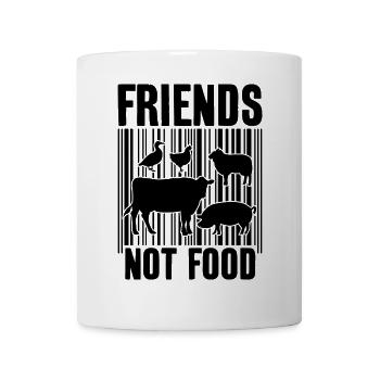 FRIENDS NOT FOOD VEGAN VEGANER - Tasse - Weiß - Vorne