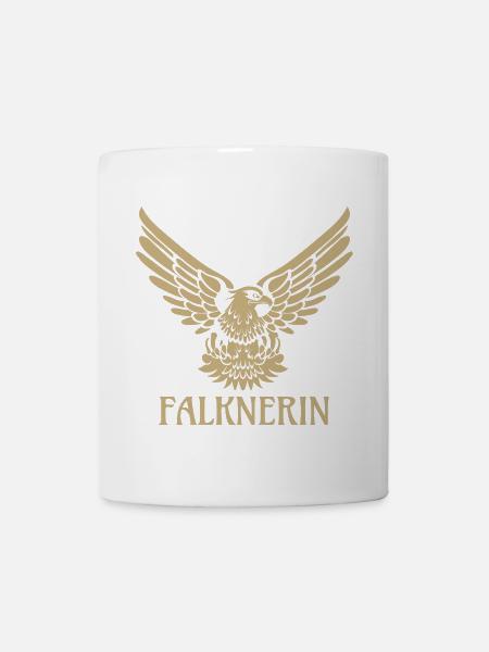 Falknerin Falke Adler Greifvogel Falknerei Falkner - Tasse - Weiß