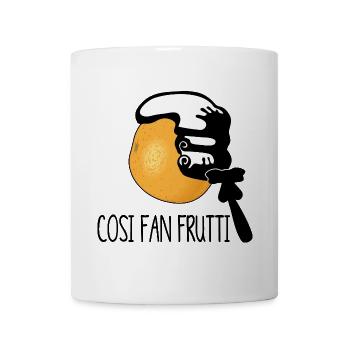 cosi fan tutti versus frutti - Souvenir von Mozart - Tasse - Weiß - Vorne