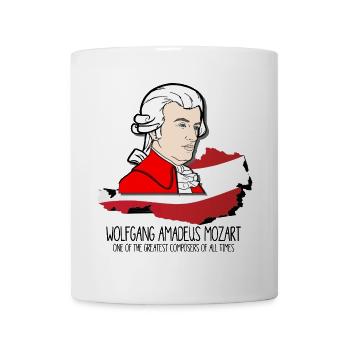 Wolfgang Amadeus Mozart - greatest composer - Tasse - Weiß - Vorne
