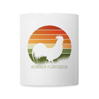 Hahn der Hühner Flüsterer - Tasse - Weiß - Vorne