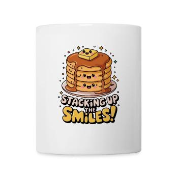 Staking Up The Smiles ! - Mug blanc - blanc - Devant