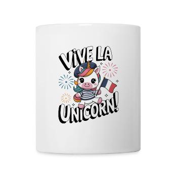 Vive La Licorne ! - Mug blanc - blanc - Devant