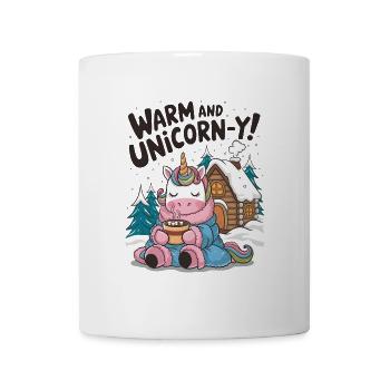 Warm And Unicorn-y! - Mug - white - Front