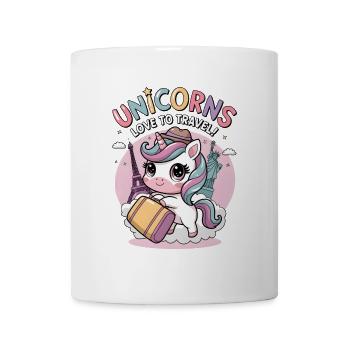 Unicorns Love To Travel! - Mug - white - Front