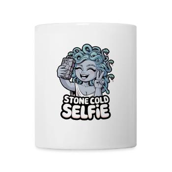 Eiskaltes Selfie - Tasse - Weiß - Vorne