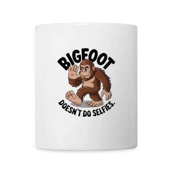 Bigfoot ne fait pas de selfies - Mug blanc - blanc - Devant