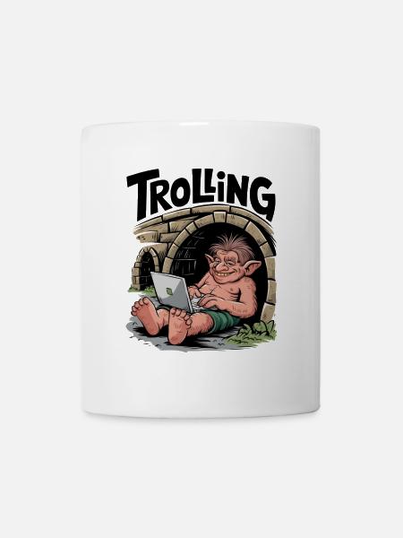 Schleppangeln - Tasse - Weiß