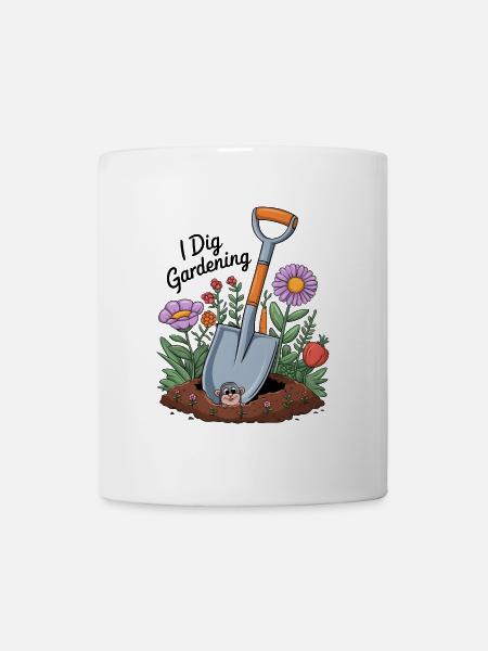 Ich stehe auf Gartenarbeit - Tasse - Weiß