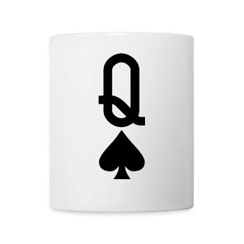 Carte à jouer au poker - Spades Lady - Mug blanc - blanc - Devant