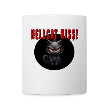 Höllenkatze zischt! - Tasse - Weiß - Vorne
