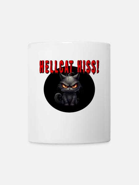Höllenkatze zischt! - Tasse - Weiß