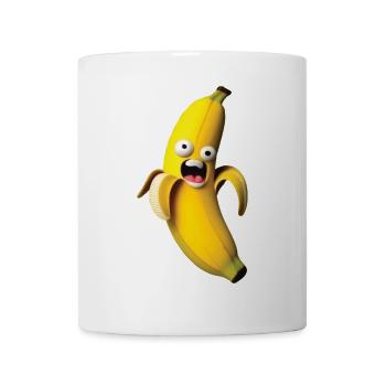 Expressive banana figure with a face - Mug - white - Front