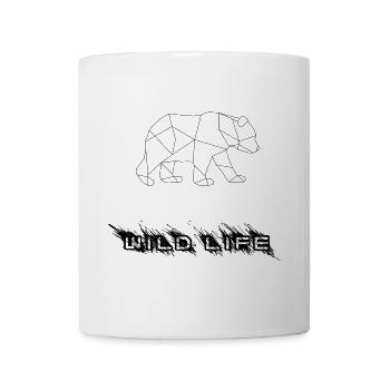 Geometrischer Bär - Tasse - Weiß - Vorne