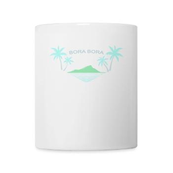 Bora Bora Island Idyll Logo - Mug - white - Front