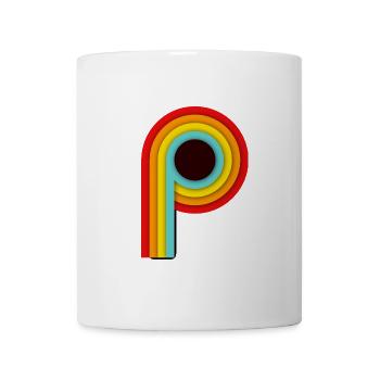 Retro Design Stripes P - Tasse - Weiß - Vorne