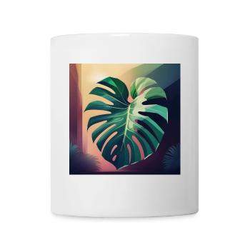 Monstera Leaf - Tasse - Weiß - Vorne