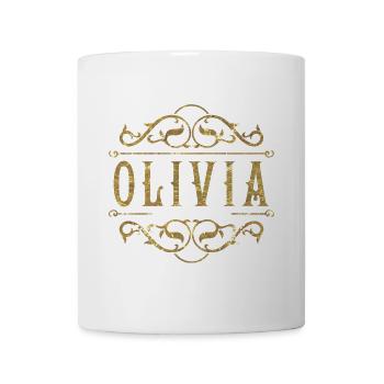 Olivia gold - Tasse - Weiß - Vorne