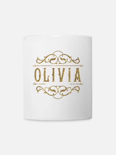 Olivia gold - Tasse - Weiß