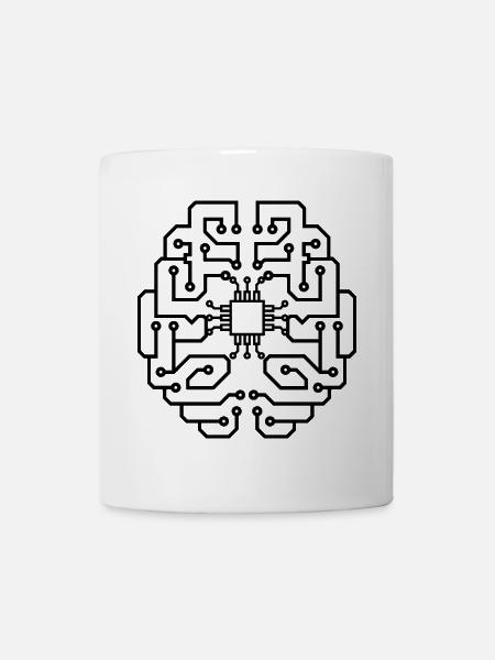 elektriker Elektrik Elektronik Beruf Spannung CPU - Tasse - Weiß