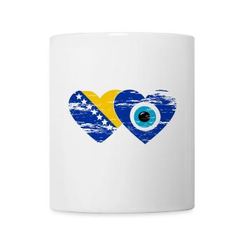 Bosnien Nazarperle Flagge used - Tasse - Weiß - Vorne