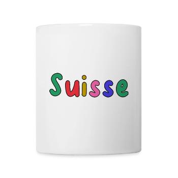 SUISSE. PAYS. GENEVE. HUMOUR. DRAPEAU - Mug blanc - blanc - Devant