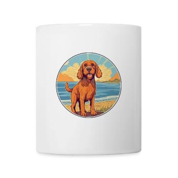 Stichelhaar Hund Rasse Cartoon Kawaii Clipart Hund - Tasse - Weiß - Vorne
