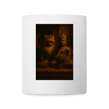 Buddha Cat - Tasse - Weiß - Vorne
