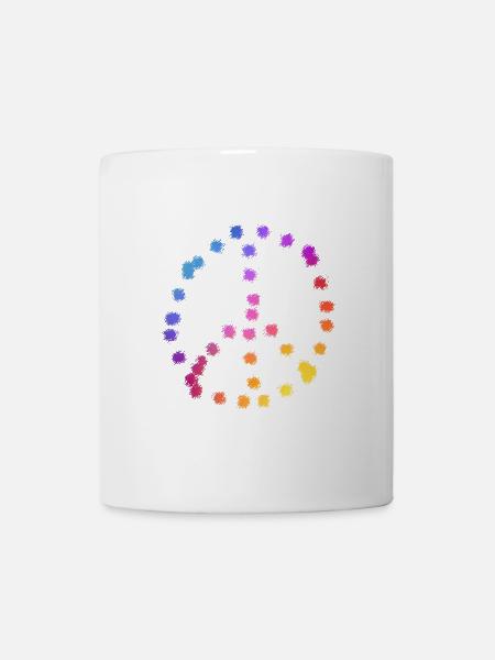 PEACESYMBOLYMUTICKOLOR - Tasse - Weiß