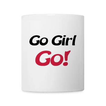 go girl go - Tasse - Weiß - Vorne