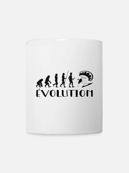 Evolution Vom Affen zum Surfer - Tasse - Weiß