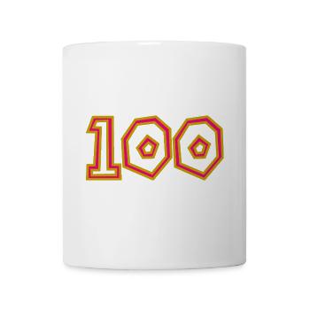 100. 100 YEARS. 100th ANNIVERSARY. BIRTHDAY 100 - Mug - white - Front