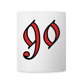 90 - Tasse - Weiß - Vorne