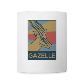 Elegante Gazelle Savannenläufer - Tasse - Weiß - Vorne