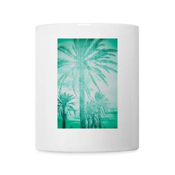 Mintteal Palmenpanorama - Tasse - Weiß - Vorne