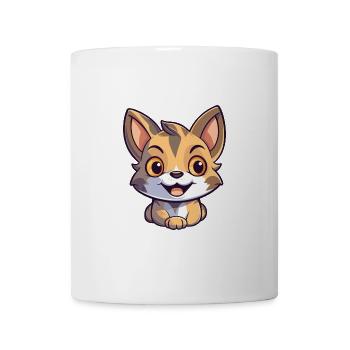 Pixie Bob Katze Cartoon Aquarell Illustration - Tasse - Weiß - Vorne