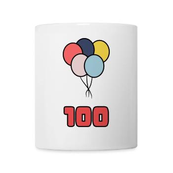 100. 100 YEARS. 100th ANNIVERSARY. BIRTHDAY 100 - Mug - white - Front