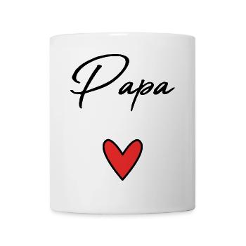 PAPA. VATERTAG. FROHER VATERTAG. ALLES GUTE ZUM GEBURTSTAG. - Tasse - Weiß - Vorne