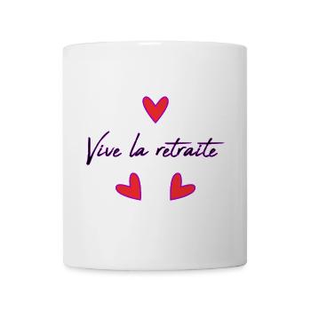 RUHESTAND. FROHEN RUHESTAND. GLÜCKLICHER RUHESTAND - Tasse - Weiß - Vorne