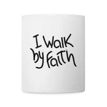 Ich gehe am Glauben vorbei - Tasse - Weiß - Vorne